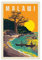 AMATWI Vintage-Reiseposter Malawi, Afrika, Gigapixel-Skala, Leinwandposter, Wandkunst, Dekordruck, Bild, Gemälde für Wohnzimmer, Schlafzimmer, Dekoration, ungerahmt, 60 x 90 cm