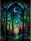 Yiminu.DS Diamond Painting Erwachsene, 5D Wald Baum Landschaft Natur Diamont Painting Bilder Diamant Painting Bastelset Basteln Mädchen, 30CM X 40CM