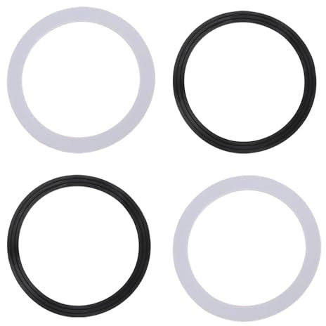 4-Pack Sink Plug Rubber Seal 110mm O-Ring Set - Waterproof Black Rubber Washers for Toilet & Kitchen Sink Basket Strainer