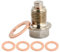 Magnetische Ölablassschraube, Ölablassschraube M14x1,5, Stainless Steel Magnetic Oil Drain Plug mit 5 Unterlegscheibe, für Die Meisten Autos