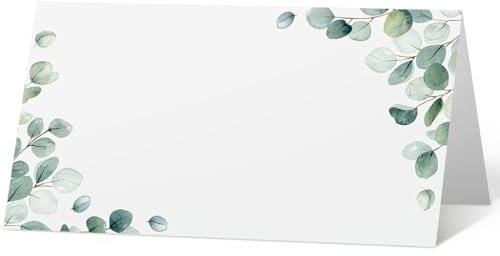 Kellegour 50 Piezas Tarjetas de Lugar,Tarjetas de Asiento,Plegable Tarjeta de Lugar de Asiento,Hojas Tarjeta de Mesa de Nombre,Tarjetas de Boda para Bodas,Banquetes,Fiestas