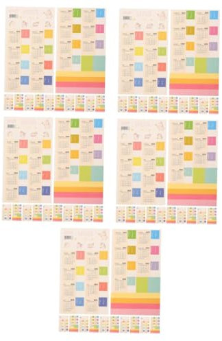 Tofficu 30 Sets Index Aufkleber Jahresplan Aufkleber Schulbuch Tabs Schulkalender Aufkleber Multifunktionale Kalenderaufkleber Planer Zubehör Index Tabs Planer Tabs