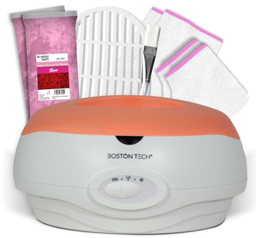 ParaffinLux Paraffinbad für Hände von Boston Tech® | Linderung von Muskelschmerzen und Arthritis | Hydratisiert, macht die Haut weich und revitalisiert sie | Kapazität 3L + 2 Wachsblöcke + Zubehör