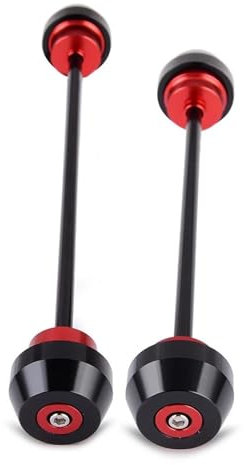 WKXTECZT Motorschutz-Rahmenschutz Für Aprilia RS660 RS 660 RS660 2020 2021 2022 Vorder- Und Hinterradgabel-Schieberschutz Motorrad-Crashachse Sturzbügel(Rot)