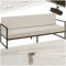 tectake® Garten Lounge Sofa 3 Sitzer, Couch, Gartenmöbel, Balkonmöbel, Terrassenmöbel, Wintergarten Lounge Möbel Outdoor, Gartenbank wetterfest, Sitzbank mit Lehne, Gartenlounge - 3 Sitzplätze