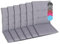GO-DE Textil Bequeme und attraktive Polsterauflagen für Mittellehner-Gartenstühle (6er-Set, Uni Grau, Mittellehner)