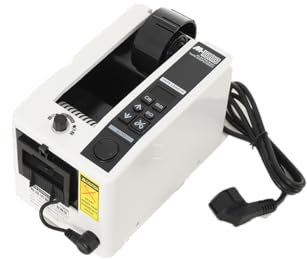 Cozyel Automatischer Klebebandspender, Elektrischer Klebebandabroller für Tische/Kompakter Tischabroller mit Anti-Rutsch-Technologie für Klebefilm, Standardtyp 7-50 mm AC 220 V Verpackungsbandspender