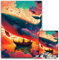 Whales Voyage Puzzle für Erwachsene, 1000 Teile, anspruchsvolle Puzzles, Familienspaß, Gehirntraining, Teenager, 26x38cm