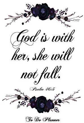 Psalm 46:5 God Is With Her Dot Grid Journal: 6x9 Bullet Journaling Planner With 120 Dotted Pages, Christian Woman Planning Notebook, Religious Journals For Women And Girls