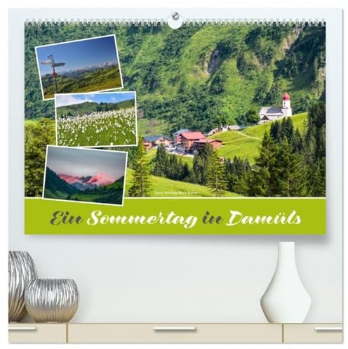 Ein Sommertag in Damüls (hochwertiger Premium Wandkalender 2026 DIN A2 quer), Kunstdruck in Hochglanz: Bilder einer Rundwanderung in den Bergen von Damals (CALVENDO Natur)