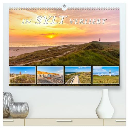 IN SYLT VERLIEBT (hochwertiger Premium Wandkalender 2026 DIN A2 quer), Kunstdruck in Hochglanz: Zauberhafte Impressionen von der Insel (CALVENDO Natur)