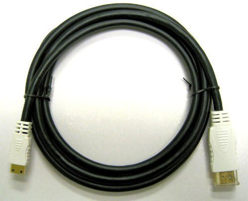Câble professionnel Canon PowerShot S110 Mini-HDMI vers HDMI (3,1 mètres/type A vers C) (connecteurs noirs et blancs)