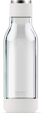Asobu Inner Peace Glass Water Bottle 17 Ounce (Clear)