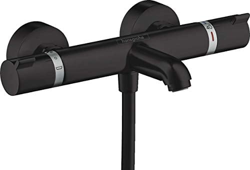 Hansgrohe Ecostat Termostato de bañera Ecostat Comfort visto, negro mate, 13114670