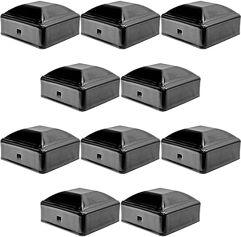 Ornamental Iron Fence Post Cap for 2 x 2 Fence Posts - AKA Wrought Iron Fence Post Cap - Ornamental Wrought Iron Fence Post Caps is Black (10 Pack)