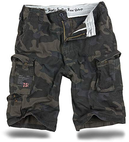 Trooper Cargo Shorts Lightning Edition - blackcamo 3XL