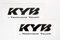 Kayaba Gabel Aufkleber KYB Racing Suspension TT 24x8,5cm transparent schwarz