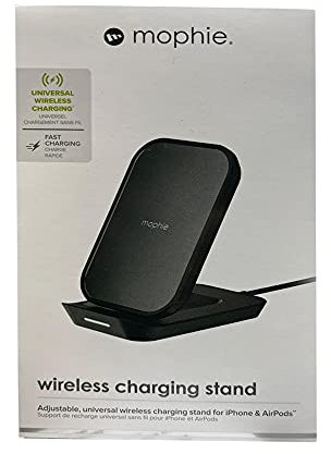 Mophie Universal Wireless Multi Coil Charging Stand for iPhone 8/8 Plus/X/XR/XS/XS Max/11/11 Pro/11 Pro Max/12/12 Pro/12 Pro Max/Airpods Qi-Enabled Devices - Black