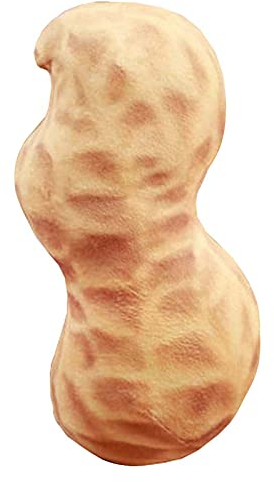 Fendawn Strive Niedliches kleines Plüschtier Dekoratives Gemüse-Wurfkissen, Erdnuss