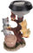 Cabilock Dekofigur Solarleuchte Katze Gartenfigur Statue Skulptur Solarlampe Gartendeko Solar Gartenleuchte Gartenlampe für Draußen Garten Terrasse Rasen Balkon Hof Landschaft Deko