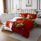 Homewish Weihnachten Schneemann Tagesdecke 240x260,Weihnachten Xmas Kiefer Blätter Gold Sterne Für Kinder Jungen Mädchen Teens Schlafzimmer Dekor,Rot Chic Schneeflocke Quilt Set Mit 2 Kissenbezüge