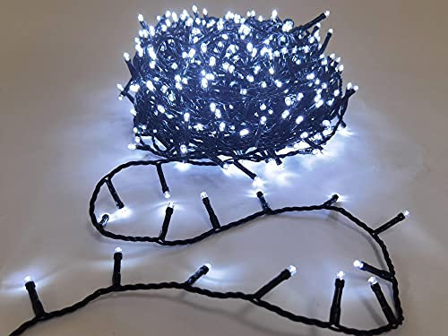 elume Guirlande de Noël lumineuse extérieure clignotante 34m, 750 LED blanc pur