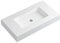 Lavabo con Faldón para Baño Solid Surface Suspendida | Lavabo Flotante | Fondo 46cm | Espesor 10cm | 120 cm. Blanco Mate (1 Seno)
