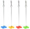 Awasa Assembly Puzzle Bird Food Holder Small Animal Fruit Vegetable Skewer Hanging Feeder Toy Stainless Steel Feeding Tool Keeping Cage Clean Random L