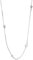 XENOX® Zarge Halskette - Damen Halskette aus hochwertigem 925/- Sterlingsilber mit Zirkonia Stein
