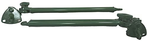 Generico Coppia di braccetti 50 cm in Alluminio per Tende da Sole a Caduta Regolabili a 180° - 6 Colori Disponibili (Verde RAL 6005)