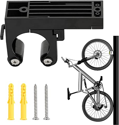 Verstellbare Fahrradaufhängung Wand, Wandhalterung Fahrrad-Aufbewahrungssystem, Fahrradhalter Parkschnalle Für Platzsparende Aufbewahrung (Schwarz)