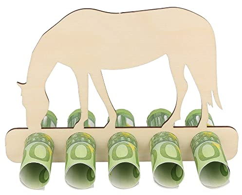 Spruchreif | Geldgeschenk Reiter – Originelle Gutscheinverpackung aus Holz | Perfekte Geschenkidee für Pferdeliebhaber & Reitsport-Fans