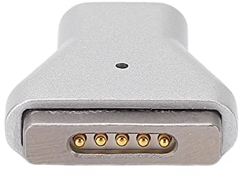 Dioche USB-C-auf-Magnet-Adapter, 5A PD-Schnellladung, Zinklegierung, Starke Magnetkraft für OS X Laptop Air/Pro
