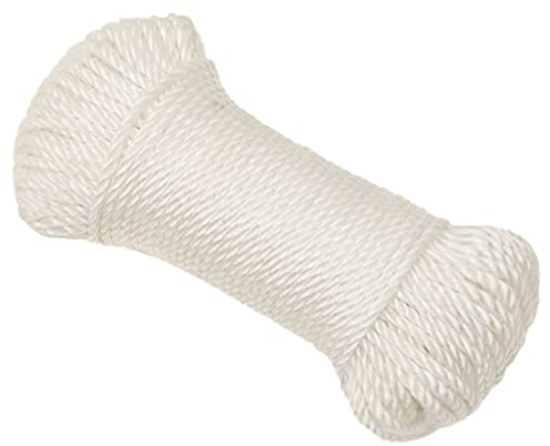 vidaXL Corde de Travail Ligne de Travail Corde Torsadée Corde d'Amarrage Câble de Travail Jardin Atelier Blanc 8 mm 25 m Polypropylène