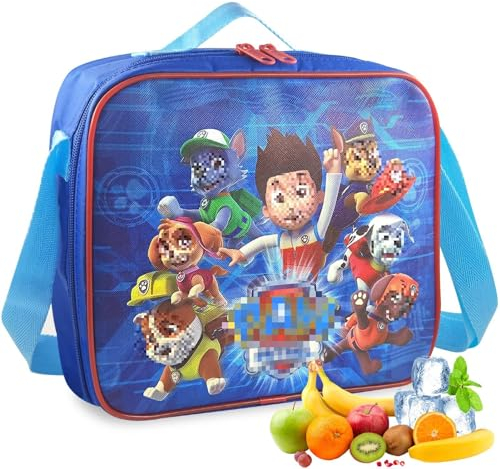 Kühltasche Picknicktasche Kinder, Einhorn Lunch Tasche, Kinder Isolierte Lunchbox mit Schulterriemen&Griffen, Faltbar Wasserdicht Picknick Taschen für Picknick Schule Kindergarten,24 x 21 x 8CM