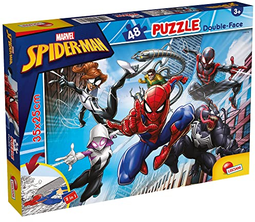 Lisciani Giochi Marvel Puzzle DF M-Plus 48 Spiderman, pièces, 25x35 cm, 99627