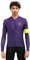 SIROKO - Langärmeliges Radtrikot M2 Bergen - M - Pflaume/Neongelb