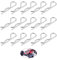 50 Stücke karosserieklammern RC Car Pins,Edelstahl entfernende Universal RC Karosserieclips R-Typ Clips,für kinder RC Cars Karosserieclips Langlebige und zuverlässige Panzer Befestigung Body Clip Pins