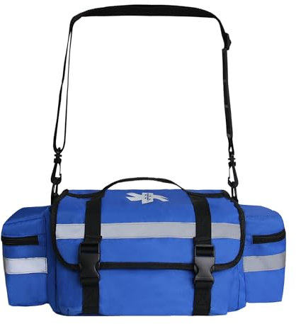 3DTengkit Professionelle Ersthelfer-Tasche, medizinische Traumatasche mit reflektierender, großer Kapazität, Erste-Hilfe-Tasche, Blau (nur Tasche), blau, Modern