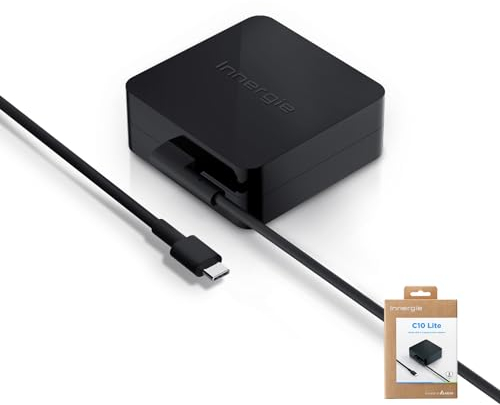 Innergie C10 Lite 100W USB-C PD3.0 Universal Netzteil Ladegerät mit Typ C Kabel, 100W Fast Charge Kompatibel mit Acer ASUS Dell Alienware HP Lenovo MSI und mehr Laptop Marken, Delta Electronics