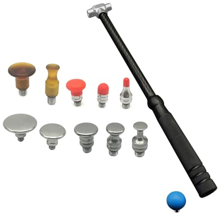 DAERBALA Auto Dellen Reparaturhammer Keine Spuren Formgebung Karosserie Blech Markantes Nivellierwerkzeug Dellen Reparaturhammer Dellen Reparatur Hammer Set