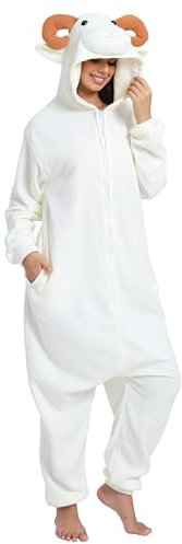 LBJR Erwachsene Cosplay Schlafanzug Tierkostüme Jumpsuit Onesie Nachtwäsche Overall Fasching Karneval Halloween Pyjama