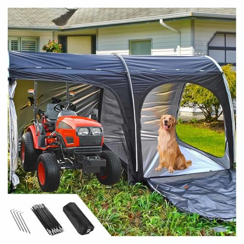 YSMSMZJK Abri Pompe Piscine Grand 2-en-1 Abri Pompe Piscine pour 2/3/4/5 Vélos Abri Pompe Piscine Abri Velo Exterieur Jardin