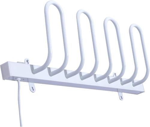 Sèche-bottes, sèche-chaussures, sèche-chaussures électrique mobile mural pour la maison, sèche-chaussures portable à thermostat constant 45-55 ℃, sèche-bottes en aluminium pour chaussures en cuir/ch