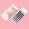 KIMISS Set of 5 Acrylic Fountain Pens with Round Nib, Dip Pen Set for Manga Drawing, Art Painting Supplies for Anime Hobbyists (#4)