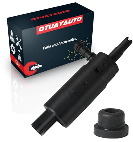 Pompa dell'acqua di lavaggio compatibile con E36, E38, E39, E46, E60, E61, E63, E65, E66, E67, E71, E72, E81, E82, E84, E85, E86, E87, E90, E91, E92, E93, OTU. AYAUTO Pompa lavavetri Per pulizia dei