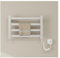 Toallero con calefacción Inteligente, radiador montado en la Pared con toallero de 80 W con Temperatura Constante, radiador eléctrico pequeño para toallero para baño, 4 Barras White Right Line