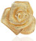 Amuefer Goldene Rose Charms für Armbänder 925 Sterling Silber mit Cubic Zirkonia Anhänger für Halsketten Geburtstag Weihnachten Schmuck Geschenke für Frauen