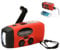 Kurbelradio mit Solar und LED Taschenlampe, Handkurbel Dynamo Notfallradio Batterie Power 2000MAH NI MH Weltempfänger für Camping und Outdoor