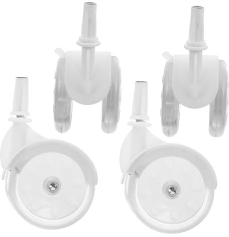 LIFKOME 4stücke Lauflernwagen Ersatzrad Passend Für Stuhl Einkaufswagen Schwerlastwagen Reise-kleinkindroller Mit Sanfter Bewegung